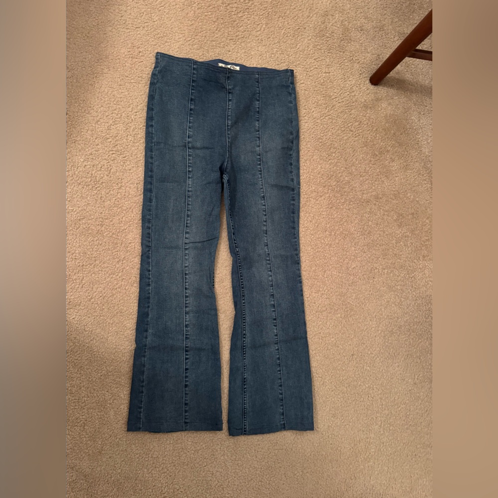 We The Free Slim Pull On Flare Jeans